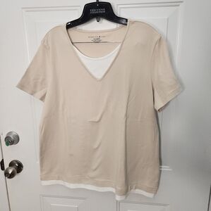 Women's Mountain Lake Short Sleeve Top ‎ Size XL